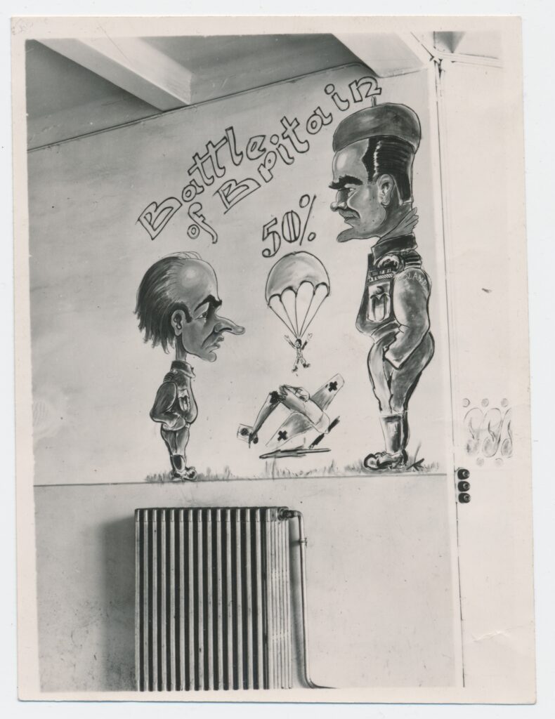 Karykatura Stanisława Skalskiego i Jana Zumbacha, Ahlhorn 1945 r.